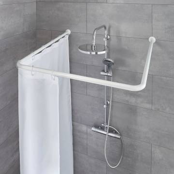 Kleine Wolke Universal Shower Curtain Rod - 3 Sizes - White