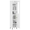 Stylish Highboard White 34.5x34x180 cm - HipoMarket