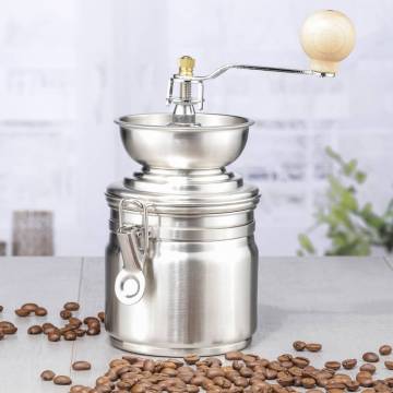 HI Manual Coffee Grinder Stainless Steel - Perfect Grind Every Time