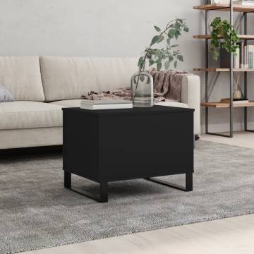 Elegant Black Coffee Table - 60x44.5 cm | HiPO Market