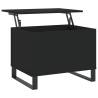 Elegant Black Coffee Table - 60x44.5 cm | HiPO Market