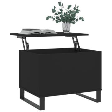 Elegant Black Coffee Table - 60x44.5 cm | HiPO Market