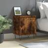 Bedside Cabinet Smoked Oak 40x30x50 cm Engineered Wood Colour smoked oak Quantity in Package 1 