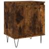 Elegant Smoked Oak Bedside Cabinet - 40x30x50 cm