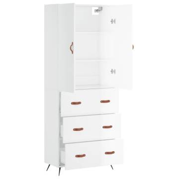 Highboard High Gloss White - Stylish Storage Solution