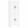 Elegant Highboard White 69.5x34x180 cm - Stylish Storage Solution