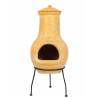 RedFire Yellow Clay Fireplace | Outdoor Fire Pit 31x31x68 cm