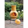 RedFire Yellow Clay Fireplace | Outdoor Fire Pit 31x31x68 cm