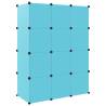 Cube Storage Cabinet for Kids - 12 Cubes in Blue | HipoMarket