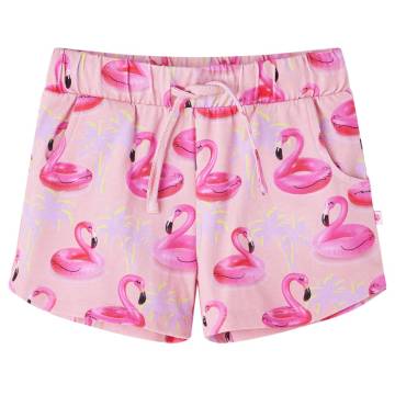 Light Pink Kids' Shorts with Drawstring - Size 92