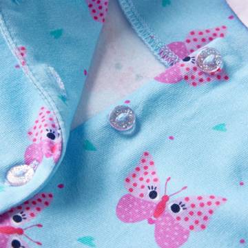 Kids' Sleeveless Dress with Buttons - Blue 140 | HipoMarket