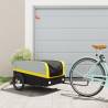 Bike Trailer Black and Yellow 45 kg Iron Colour yellow Size 137 x 69 x 59 cm 