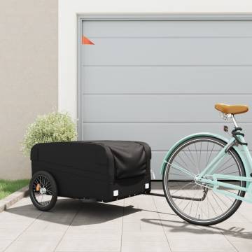 Bike Trailer Black - 45 kg Iron | Durable & Practical Design