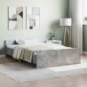 Bed Frame with Headboard and Footboard Concrete Grey 120x200 cm Colour concrete grey Size 120 x 200 cm 