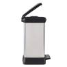 Curver Duo Pedal Bin Deco 10L+18L Silver | Stylish Waste Management