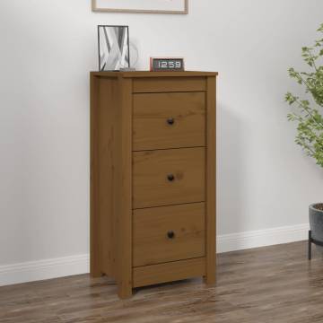 Sideboard Honey Brown - Solid Pine Wood Storage Solution