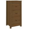 Sideboard Honey Brown - Solid Pine Wood Storage Solution