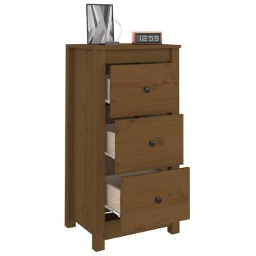 Sideboard Honey Brown - Solid Pine Wood Storage Solution