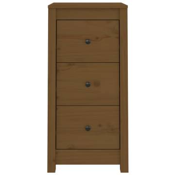 Sideboard Honey Brown - Solid Pine Wood Storage Solution