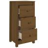 Sideboard Honey Brown - Solid Pine Wood Storage Solution