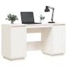 Elegant White Pine Desk 140x50x75 cm for Home & Office