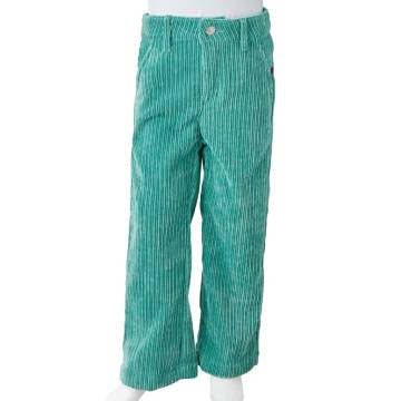 Kids' Corduroy Pants - Mint Green Size 104 | HipoMarket