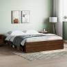 Bed Frame Brown Oak 150x200 cm King Size Colour brown oak Size 150 x 200 cm 