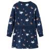 Kids' Navy Dress with Long Sleeves - Comfortable & Stylish