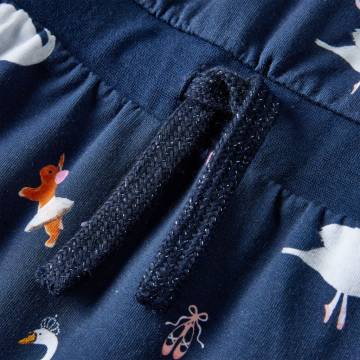 Kids' Navy Dress with Long Sleeves - Comfortable & Stylish