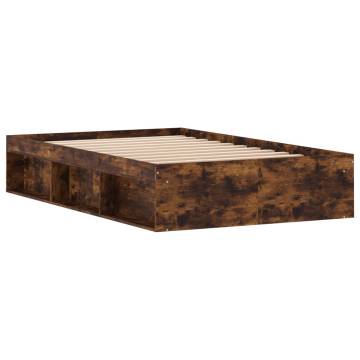 Smoked Oak Bed Frame 120x190 cm Small Double | Hipo Market