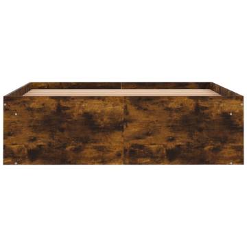 Smoked Oak Bed Frame 120x190 cm Small Double | Hipo Market