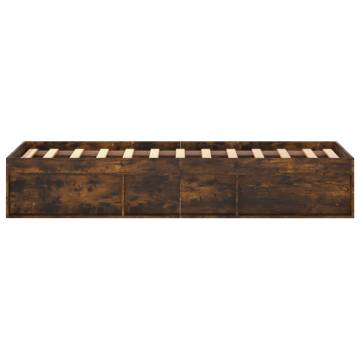 Smoked Oak Bed Frame 120x190 cm Small Double | Hipo Market