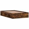 Smoked Oak Bed Frame 120x190 cm Small Double | Hipo Market