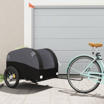 Bike Trailer Black 45kg Iron - Durable & Versatile | HipoMarket