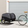 Bike Trailer Black 45 kg Iron Colour black Size 133 x 68 x 68 cm 