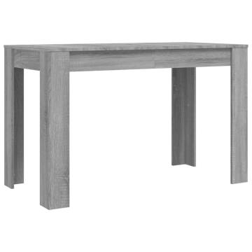 Stylish Grey Sonoma Dining Table - 120x60 cm | HipoMarket UK