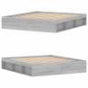 Grey Sonoma Bed Frame 180x200 cm Super King Size | Hipo Market