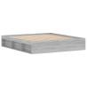 Grey Sonoma Bed Frame 180x200 cm Super King Size | Hipo Market