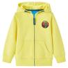 Kids' Hooded Sweatshirt with Zip Light Yellow 104 Size 104 (3-4y) 