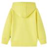 Kids' Light Yellow Zip Hooded Sweatshirt | Hipomarket