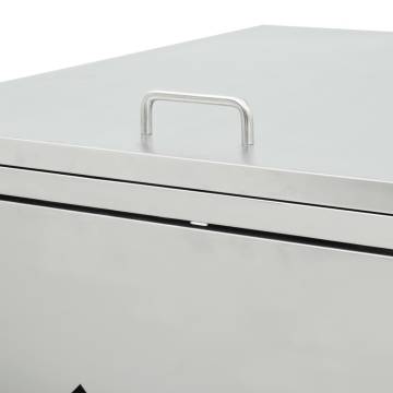 Single Wheelie Bin Shed - 240L Stainless Steel | HipoMarket