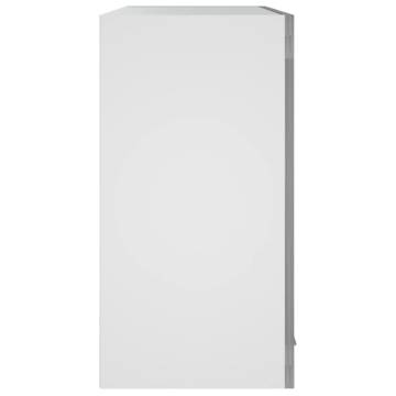 Hanging Glass Cabinet Grey Sonoma | Space-Saving Storage