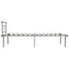 Grey Metal Bed Frame 100x200 cm - Elegant & Sturdy