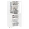 Elegant Highboard White 69.5x34x180 cm | Hipomarket