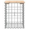 Garden Bench Gabion Design - Solid Pine Wood | Hipomarket UK