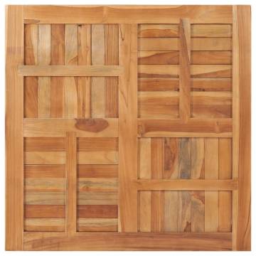 Table Top Solid Teak Wood 90x90 cm - Durable & Stylish