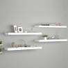 Floating Wall Shelves 4 pcs White 80x23.5x3.8 cm MDF Colour white Size 80 x 23.5 x 3.8 cm Quantity in Package 4 Number of Pieces 1 