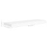 Stylish Floating Wall Shelves - Set of 4 White MDF