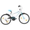 Stylish Kids Bike 20 Inch - Blue & White | Hipomarket UK