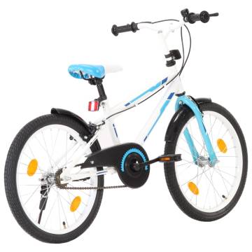 Stylish Kids Bike 20 Inch - Blue & White | Hipomarket UK